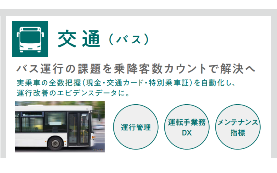 バス乗降客カウントセンサ