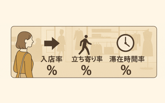 アパレル店舗運営を「率」で回す